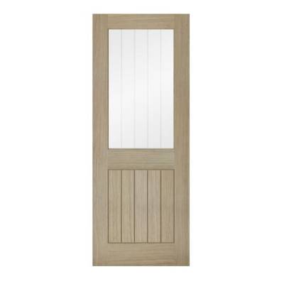 Light Grey Belize 1 Light Glazed Pre-Finished Internal Door ...